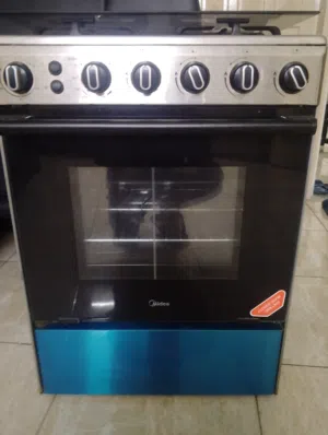 Midea 4-Burner Gas Cooker with Oven & Grill for Sale – Excellent Condition, Premium Stainless Steel