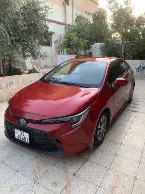 تويوتا كورولا هايبرد 2020 خمري وارد أمريكي بحالة ممتازة