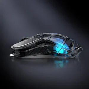 Gravastar M2 Gaming Mouse - مستشعر PAW3395، 26000 DPI، إضاءة RGB