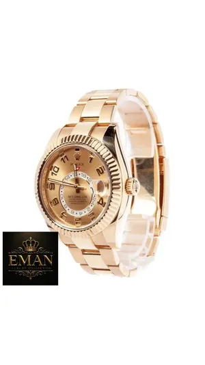 Rolex Sky-Dweller Gold Men's Watch 2019__ 42mm  ساعة رولكس سكاي دويلر ذهبية رجالية