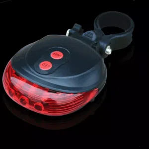 Cycling Bicycle Bike Tail 2 Laser + 5 LED Flashing Lamp Light Rear Safety Warning