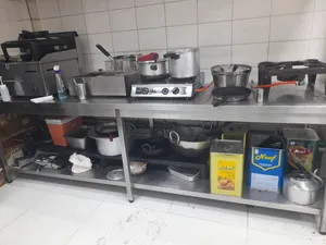 Office shop equipment to sale steel tables and sink freezer falafel maker commission and miss missio