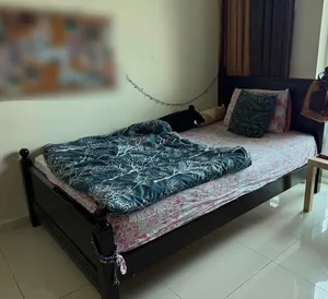 single wooden bed frame (mattress not included)