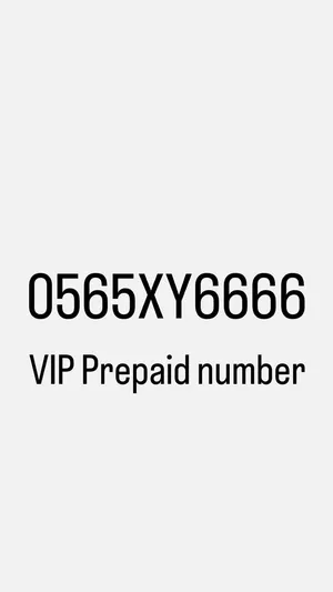 Gold VIP Etisalat number 0565XY6666.
