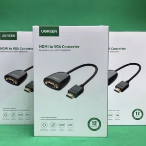 محول UGREEN HDMI إلى VGA موديل 40253 – حل بسيط لربط الأجهزة القديمة  HDMI to VGA adapter