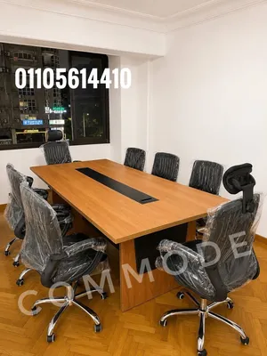 ترابيزة اجتماعات/ خشب mdf اسباني مستورد /ميتينج طاوله /اثاث مكتبي meeting room