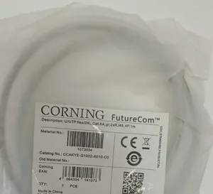 Corning U/UTP flex/24L, Cat 6A, RJ-45 (1m) and (3m)