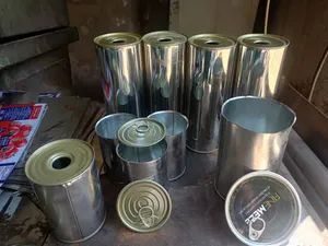 يوجد جميع انواع عبوات الصفيح وجميع المقاسات بأفضل الأسعار وأفضل خامات
