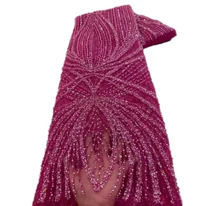 Luxury beaded fabric - 5 yards (4.5 meter)