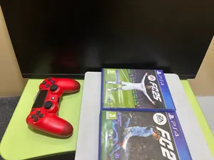 PS4 Slim White (500GB) + HP Monitor + Controller + FC25 & FC24 - Full Gaming Setup / Separate