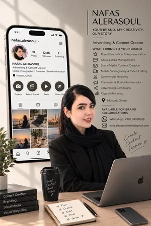 Mobile Videographer Content Creator Presenter Brand Ambassador
