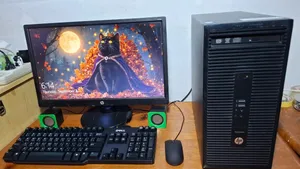 كمبيوتر إتش بي i7 مع كامل ملحقاته للألعاب والدراسة PC hp pro Desk i7 ssd gta v grand pubg free fire