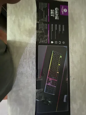 طقم كيبورد وماوس ألعاب جيمنج سلكي Mikuso XK-01 إضاءة RGB وملمس ميكانيكي جديد