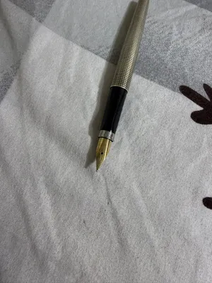 قلم باركر فضه خالص والريشه ذهب عيار 14k