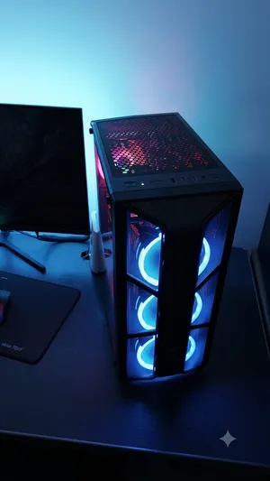 كمبيوتر Gaming قوي RTX 2060 Super + Ryzen 7 3700X + 16GB RAM + 1TB NVMe كمبيوتر جيمنج