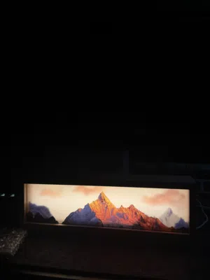 Decor lamp , mountains , brand new  ديكور ليت جديد
