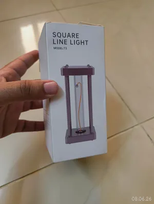 Square line decorative light rechargeable