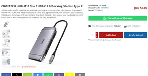 CHOETECH HUB USB Type-C To Multi-Ports Convertor 9-in-1 HUB-M15