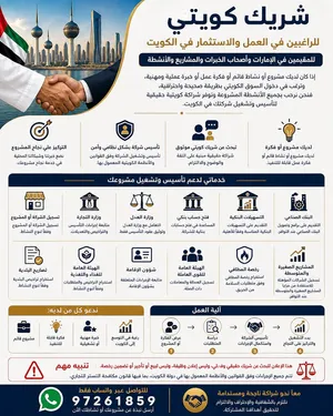 فرصة لأصحاب المشاريع والخبرات لدخول السوق الكويتي