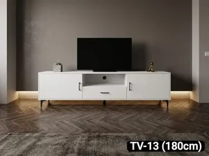 استلم وادفع طاولة تلفزيون عصرية رمادي TV-13 خزائن وأدراج للتخزينModern Grey TVConsole Cabinet TV-13