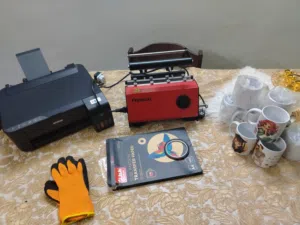 ادوات الطباعة على الاكواب استعمال بسيط جداا