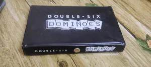 classic Double-Six Dominoes Set in a black storage case