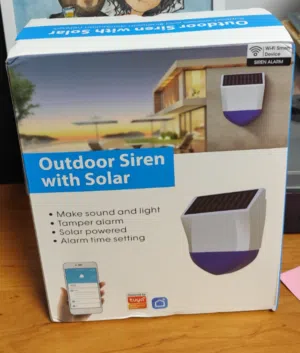 جهاز إنذار خارجي تعمل بالطاقه الشمسيه  Outdoor siren with solar