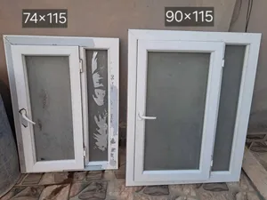 نوافد مستعملة انظيفة الفتح من فوق وتقدر اديره بجنب