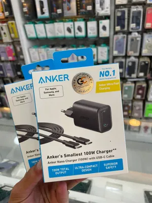شاحن انكر 100w Fast charge  مكفول سنه ونص