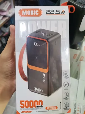 هادي باوربانك *MOBIC PB09 - 50000mAh - 22.5W* نفس الشركة متاع السماعة اللي قبلها،