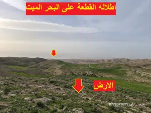 مادبا / غرب ماعين 4179 متر  كامل القطعة على شارع معبد بأطلاله على البحر الميت و الضفة الغربية