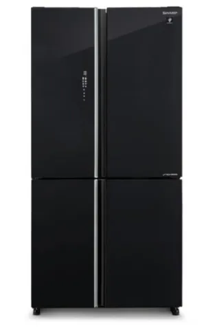 sharp big double door refrigerator good looking and good working condition .