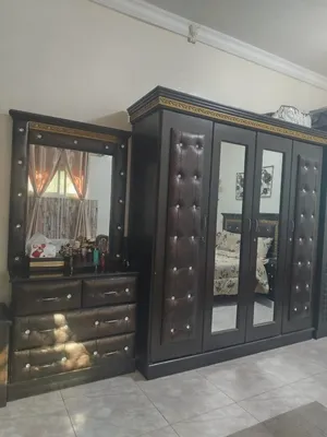 غرفة نوم كاملة 5 قطع - خشب محلي اصلي قوي  Complete 5-Piece Bedroom Set – Genuine Strong Local Wood