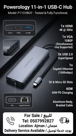 Powerology 11-in-1 USB-C Hub