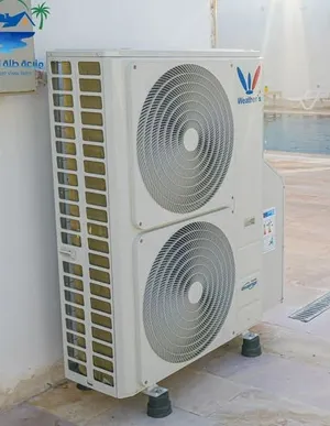 هيت بمب heat pump تدفئه مسبح انفيرتر 3 فاز قدره 42 كيلو