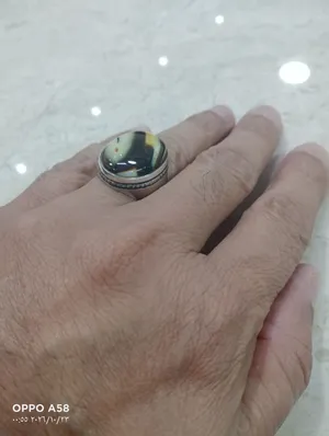 خاتم فضه بصياغه ثقيله