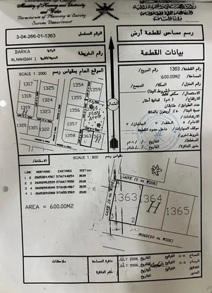 Residential Land for Sale in Al Batinah Barka