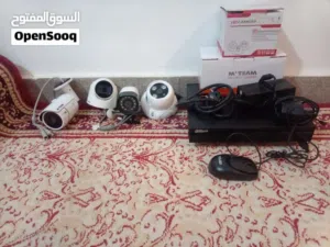 منظومة مراقبة 4 كاميرات 2 ميجا + هاردسك 320 قيقا مع DVR داهوا 8 قنوات.
