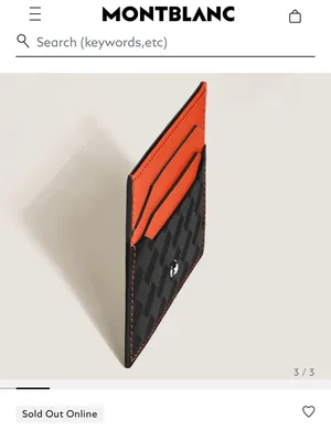 Mont blanc card holder from oman mall
