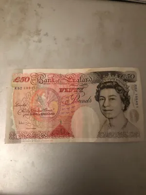 50 جنيه استرليني ورقية للبيع