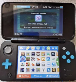 ننتندو 3ds / 3ds XL معدل مع 150 لعبة ومتجر مفتوح ومحاكيات Nintendo 3ds