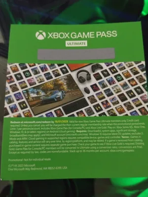 كود اشتراك Xbox Game Pass Ultimate (شهر واحد) - صلاحية طويلة حتى 2028 وتسلّيم فوري  Xbox Game Pass U