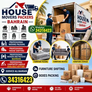 PACKING & MOVING FLATS/VILLAS, MOVING WITHIN THE BAHRAIN