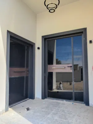 Designing by Box cust Aluminium Luxury Entrance door we r manufacturing