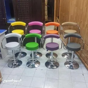 كرسي بار ستول مستورد متوفر بعدة الوان يتحمل جميع الاوزان ومتوفر توصيل لجميع انحاء المملكة