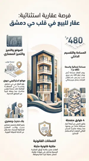 عمارة للبيع حي دمشق قرب مصحة توليب تشطيب حديث
