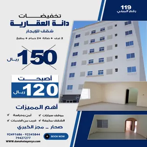 شقق للإيجار صحار مجزالكبري