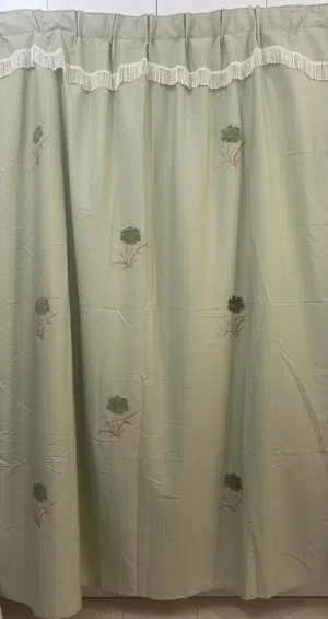 4 pieces elegant floral curtain