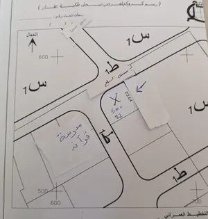 قطعة ارض سكنيه في المخطط