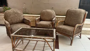 مقاعد خيزران للحديقة والبرندة